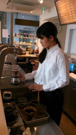 職場体験ひとりでドリップ